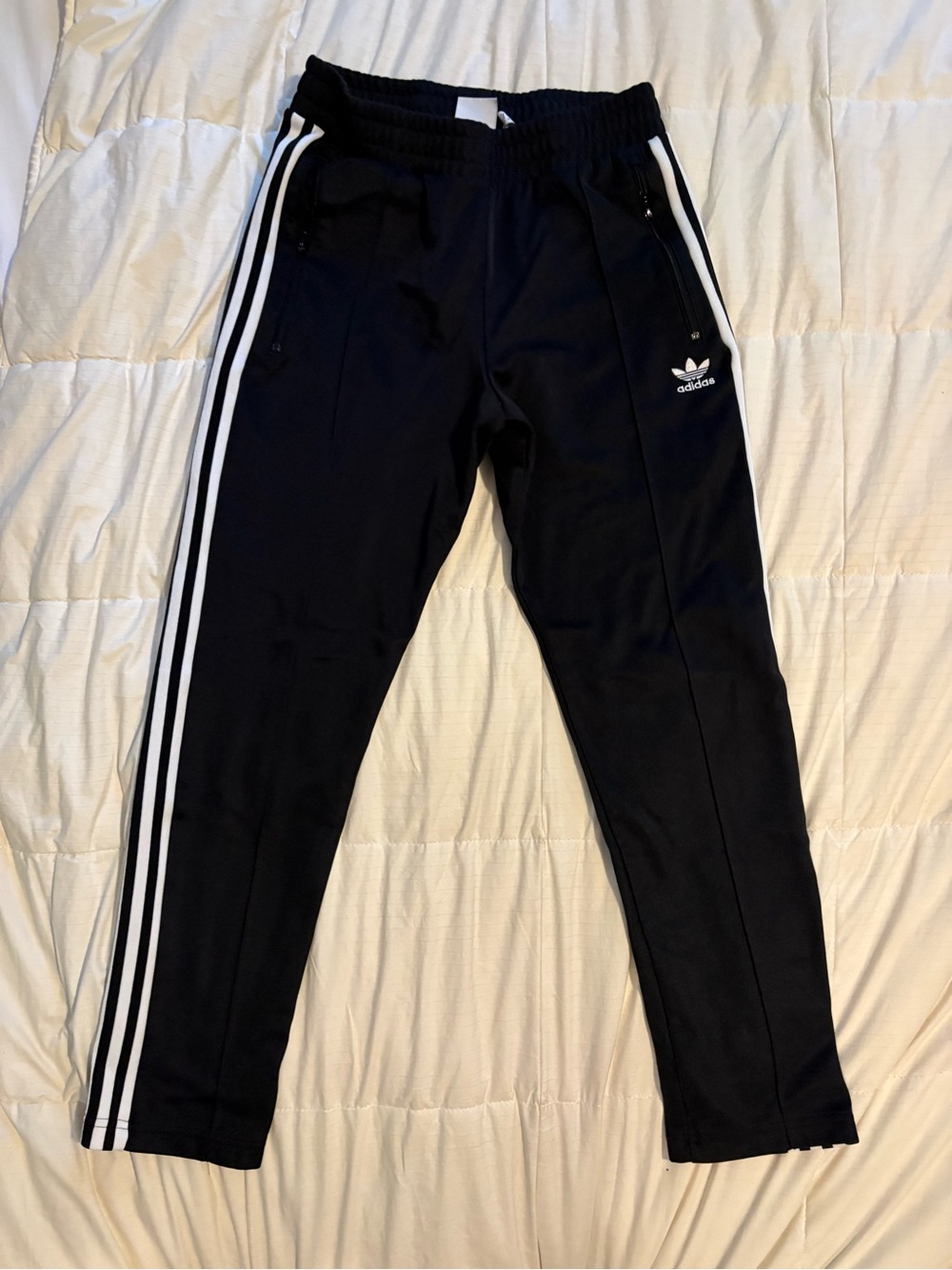 Women’s Adidas Black Three-Stripe Track Pants